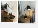 Axyaa Black Metal LED Table Lamp - Nordic Design, Reading Room Decor