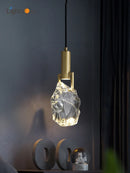 Axya Crystal Pendant Light: Bedroom & Bar Table Lamp