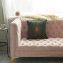 Axyaa Velvet Embroidery Cushion Cover 45x45cm - Durable Home Decor for Sofa Bed
