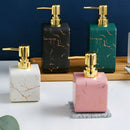 Axya Marble Pattern Ceramic Lotion Bottle for Bathroom and Shower Accessories