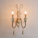 White Wooden Beads Chandelier by Axyaa: Vintage Elegant Retro Lighting for Foyer & Lobby