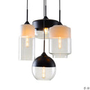 Axya Nordic LED Pendant Light with Glass and Wood Finish