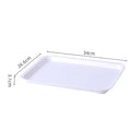 Axyaa Rectangular Nordic Plastic Tray for Tea Fruit Dessert Serving - Kitchen Dining Organizer