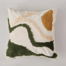 Axyaa Velvet Abstract Art Cushion Cover for Sofa, Chair, Bed - 45x45cm