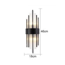 Axyaa Crystal Luxury Wall Lamp for Bedroom Living Room Dining Room Staircase