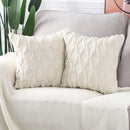 Geometric Plush Pillow Cover for Sofa, Nordic Home Decor by Axyaa