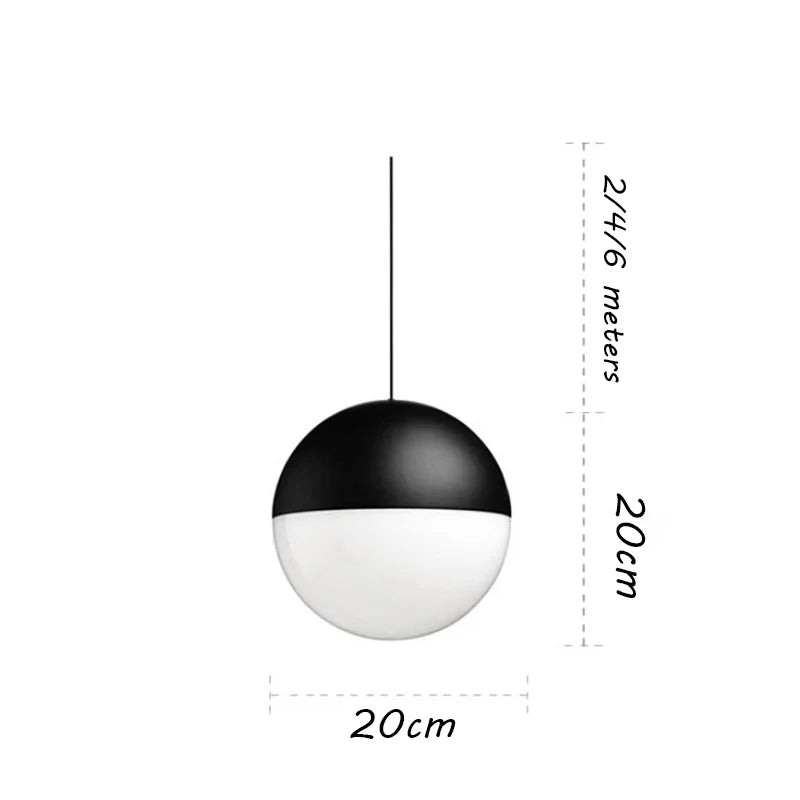 Axya LED Glass Ball Pendant Chandelier for Modern Loft Decor