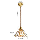 Axyaa Glass Copper LED Pendant Lamp Japanese Vintage Style for Bedroom Bar Cafe