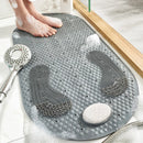 Axya PVC Bathroom Non-Slip Mat: Grind Stone Shower Massage Foot Mat