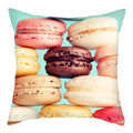 Axyaa Biscuits Cake Print Decor Pillow Cover for Home Sofa Decoration