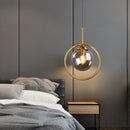 Axya Glass Ball Pendant Lights - Smoky Gray Magic Bean Suspension Lamp