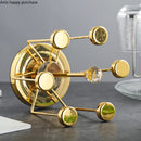 Axya Rotating Cup Holder Storage Rack - Metal Tumbler Decor & Organizer.