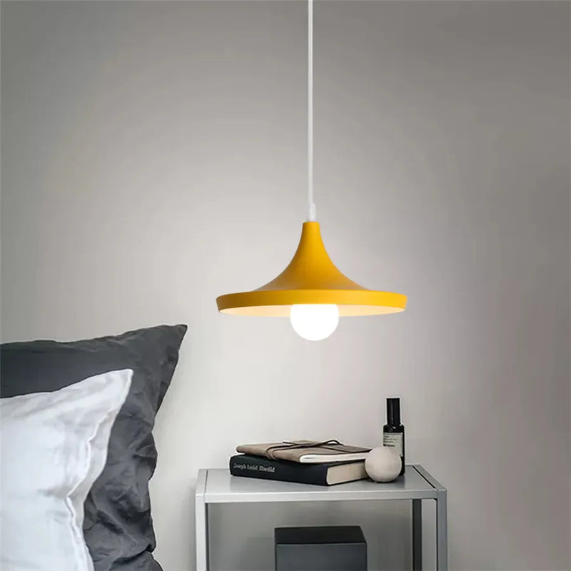 Axyaa Yellow Nordic Pendant Light for Dining Living Room Bar Cafe