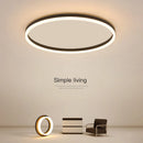 Axyaa Round LED Ceiling Lights: Modern Minimalist Nordic Living Room Lamp