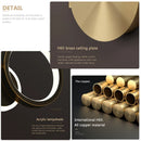 Axyaa Nordic Luxury LED Wall Lamp for Bedroom, Black/Gold Iron, Creative Sconce