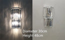 Axyaa Crystal Wall Lamp: Luxury Gold/Silver Sconce for Living Room & Home Decor