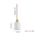 Axyaa Ceramic Brass Pendant Lights - Nordic Japanese Style Hanging Lamp