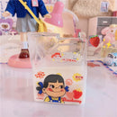 Axyaa Strawberry Glass Water Cup: Cute, Creative, Heat-Resistant Milk Carton Mug for Home & Coffee
