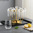 Axya Rotating Cup Holder Storage Rack - Metal Tumbler Decor & Organizer.