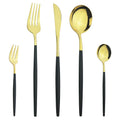 Axyaa Mint Green Stainless Steel Cutlery Set | 5pcs Knife Fork Spoon Flatware Tableware