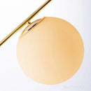 Axyaa Glass Bubble Chandelier: Gold Round Ball Light Fixture for Kitchen, Dining Room