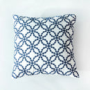 Axyaa Cotton Embroidered Pillow Cover 45x45cm Yellow Blue Pink Red Square