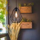 Axyaa Industrial Metal Cage Pendant Lamp for Kitchen Dining Room Farmhouse