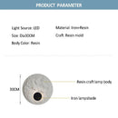 Axyaa Resin LED Wall Lamp: Minimalist Nordic Bedroom Sconce for Hotel Aisle & Corridor