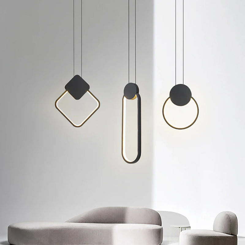 Axyaa LED Pendant Lamp 12W Aluminum for Kitchen Bar Dining and Living Room