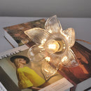 Axyaa Flower Glass LED Pendant Copper Hanging Light Nordic Modern Dining Bedroom Fixtures