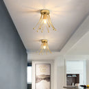 Axyaa Gold Crown Ceiling Light for Home Spaces