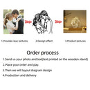 Axyaa Personalized Acrylic Lamp with Custom Photo & Text Night Light