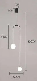 Nordic Gold Pendant Light by Axyaa – Modern Glass Ball Hanging Lamp