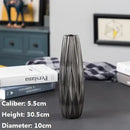 Axyaa Ceramic Black Vase: Handmade Fashion Tabletop Flower Vase for Home Décor