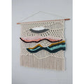 Axyaa Handwoven Macrame Tapestry: Colorful Boho Wall Hanging Decoration