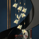 Axyaa Nordic Butterfly Stairs Bar Pendant Light