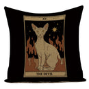 Axyaa Retro Pet Pattern Cushion Cover - Decorative Sofa Linen Pillow Case