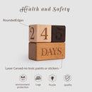 Axya Engraved Beech Wood Milestone Block Set for Newborn Photography and Baby Gifts