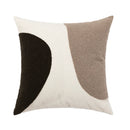 Axyaa Neutral Art Knot Cushion Cover 45x45cm Beige Coffee Brown Handmade Cotton