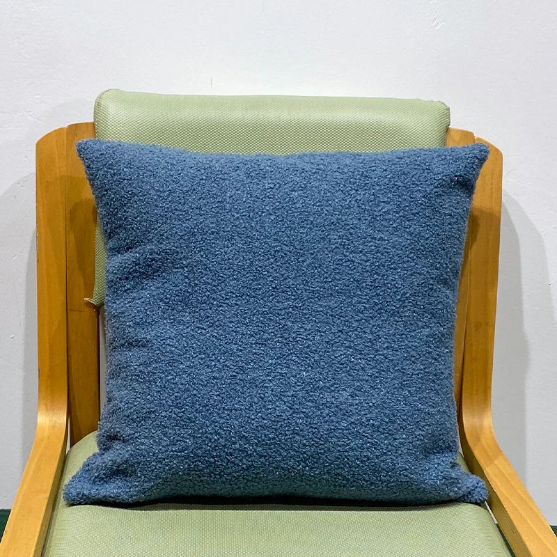 Axyaa Cozy Faux Fur Teddy Pillow Cover 45x45CM for Nordic Home Decor