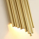 Axya Golden LED Tube Wall Light for Indoor Decor Lighting