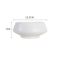 Axyaa White Ceramic Round Flower Pot Vase for Home Decor and Hydroponic Arrangements