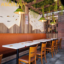 Axyaa Nostalgic Industrial Green Glass Pendant Light for Restaurant and Coffee Shop
