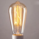 Axyaa ST64 Filament Bulb 220v 40W 60W E27 Warm White Vintage Retro Incandescent Lightbulb.
