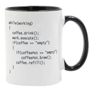 Axyaa Ceramic Coffee Mug with Color Handle - Programmer's Gift
