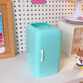 Axyaa Kawaii Mini Fridge Pen Holder Desk Organizer for Home Office
