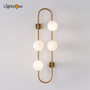 Axya Nordic Glass Ball Wall Light for Bedroom or Living Room