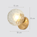 Axyaa Nordic Moon Iron Glass Wall Lights E27 Applique Murale Wood Stairs LED