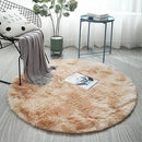 Axyaa 100/120cm Fluffy Round Shaggy Rug for Living Room, Bedroom, Kids' Room