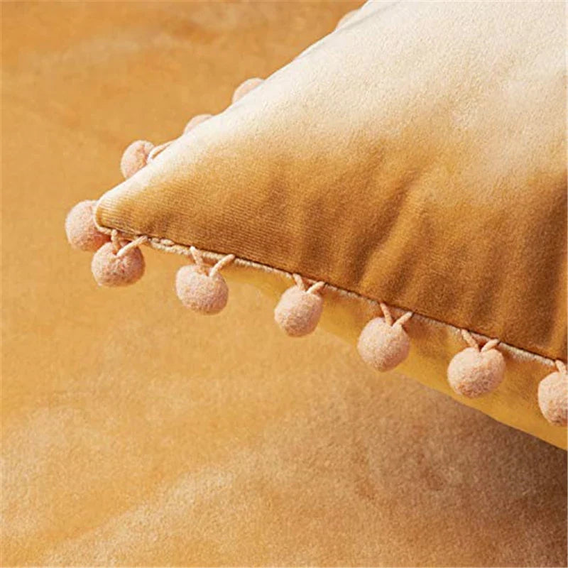Axyaa Velvet Cushion Covers: Nordic Style Sofa Throw Pillowcase, 45x45 Home Decor